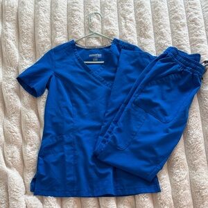 WonderWink Royal Blue Scrub Set